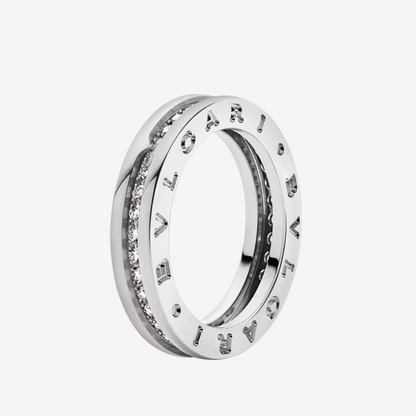 [Jewelicorn]ZERO 1 ONE-BAND PAVED DIAMONDS ON THE SPIRAL RING