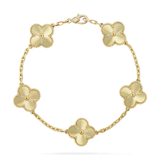 [Jewelicorn]CLOVER 5 FLOWERS LASER BRACELET