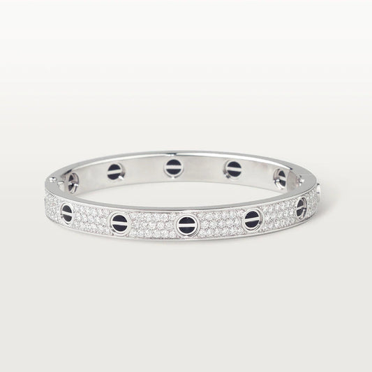 [Jewelicorn]LOVE BRACELET 6.1MM DIAMOND-PAVED CERAMIC
