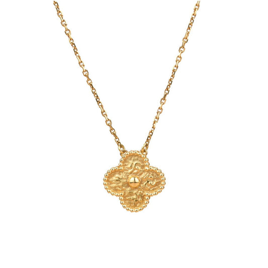 [Jewelicorn]CLOVER 15MM  BRONZING NECKLACE