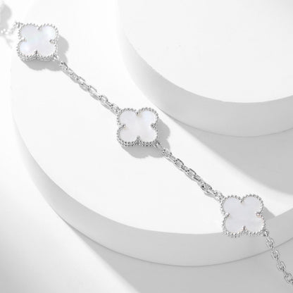 [Jewelicorn]CLOVER 10 MOTIFS WHITE MOTHER OF PEARL NECKLACE