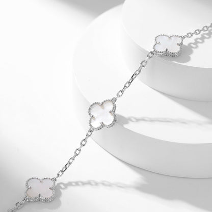 [Jewelicorn]CLOVER 10 MOTIFS WHITE MOTHER OF PEARL NECKLACE