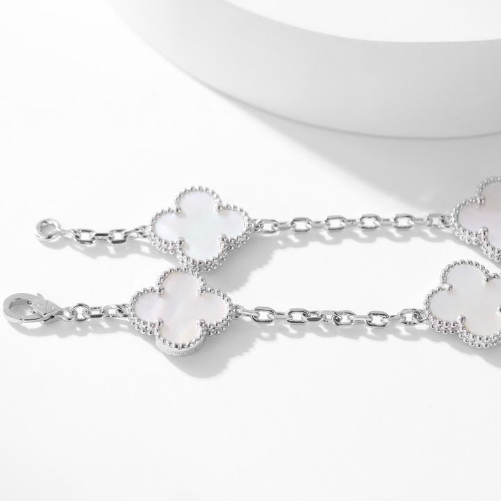 [Jewelicorn]CLOVER 10 MOTIFS WHITE MOTHER OF PEARL NECKLACE