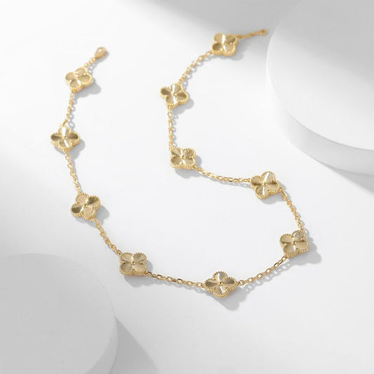 [Jewelicorn]CLOVER 10 MOTIFS LASER NECKLACE