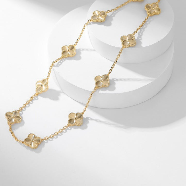 [Jewelicorn]CLOVER 10 MOTIFS LASER NECKLACE