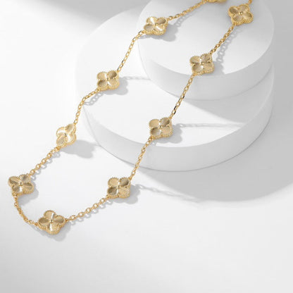 [Jewelicorn]CLOVER 10 MOTIFS LASER NECKLACE