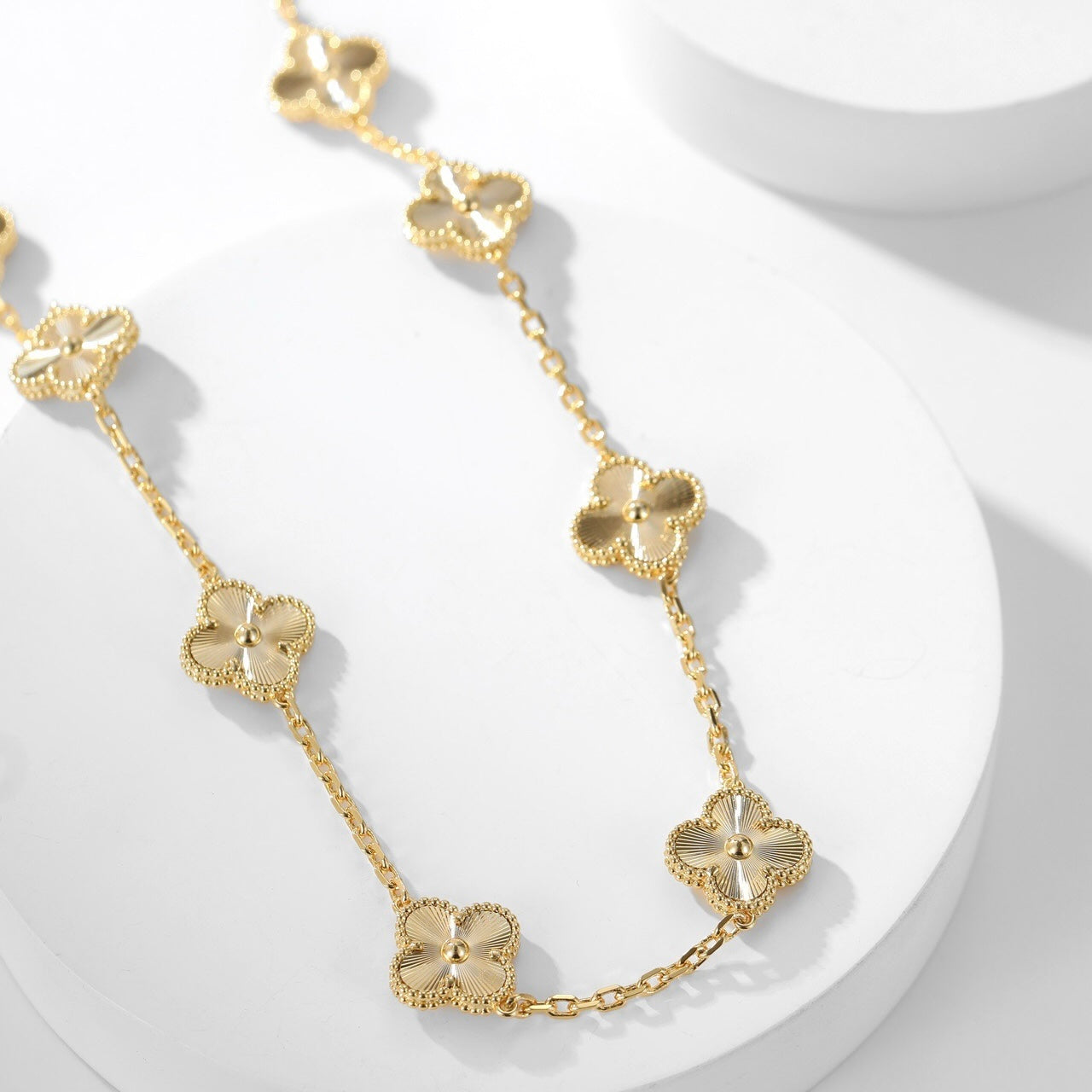 [Jewelicorn]CLOVER 10 MOTIFS LASER NECKLACE