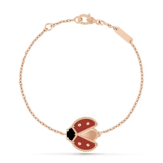 [Jewelicorn]LUCKY SPRING 1 MOTIF PINK GOLD BRACELET