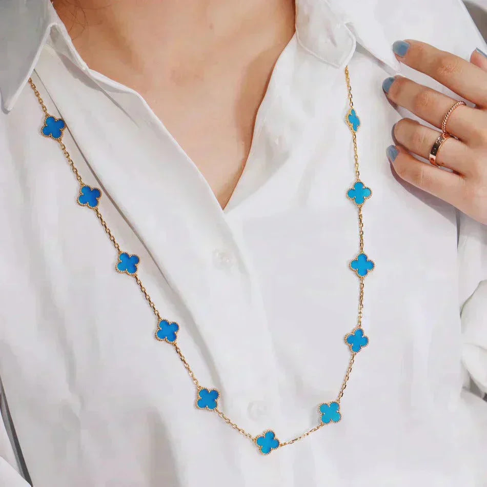 [Jewelicorn]CLOVER 20 MOTIFS TURQUOISE GOLD