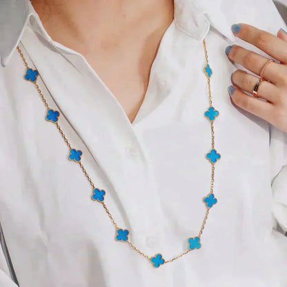 [Jewelicorn]CLOVER 20 MOTIFS TURQUOISE GOLD