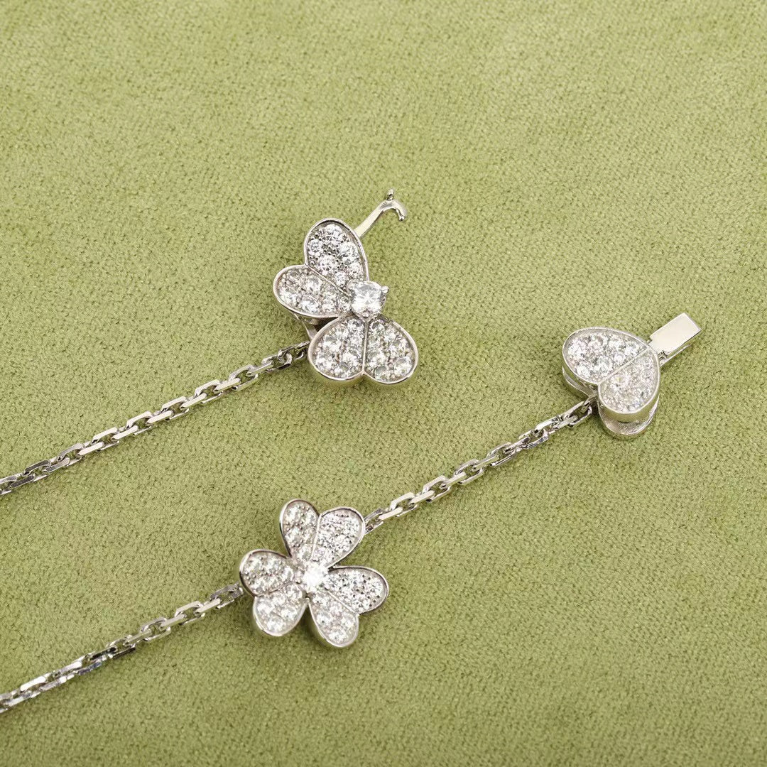 [Jewelicorn]FRIVOLE SILVER 9 FLOWERS NECKLACE