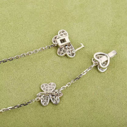 [Jewelicorn]FRIVOLE SILVER 9 FLOWERS NECKLACE
