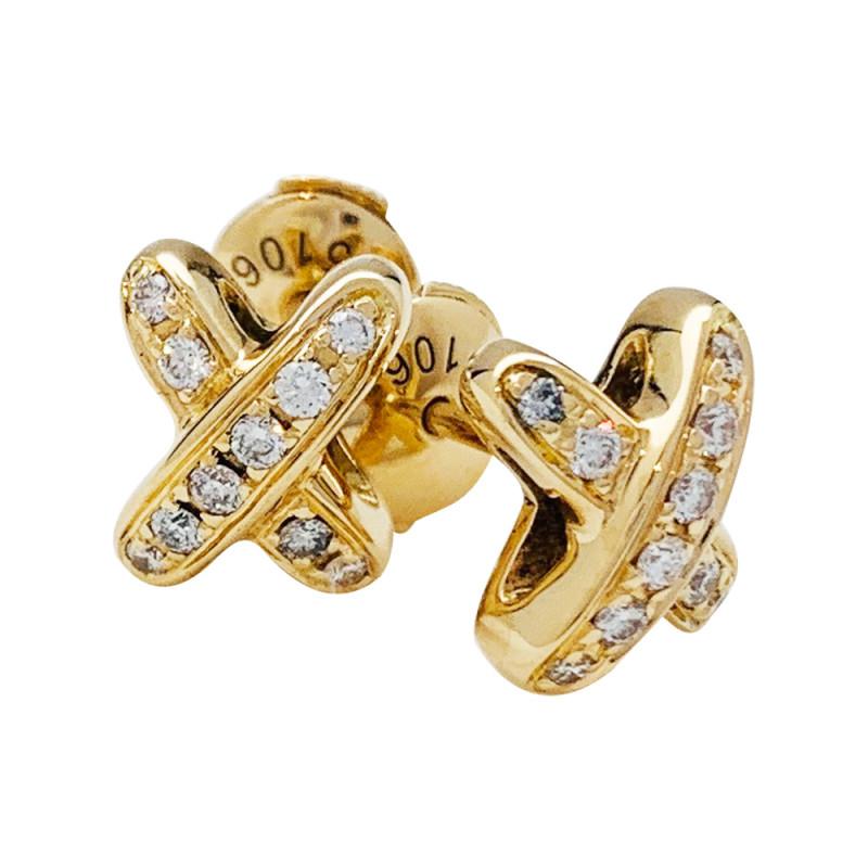 [Jewelicorn]JEUX DE GOLD DIAMOND EARRINGS