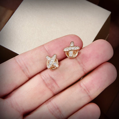 [Jewelicorn]JEUX DE GOLD DIAMOND EARRINGS