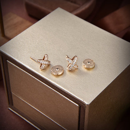 [Jewelicorn]JEUX DE GOLD DIAMOND EARRINGS