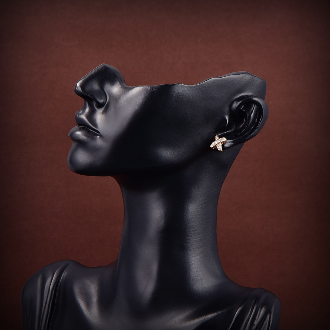 [Jewelicorn]JEUX DE GOLD DIAMOND EARRINGS