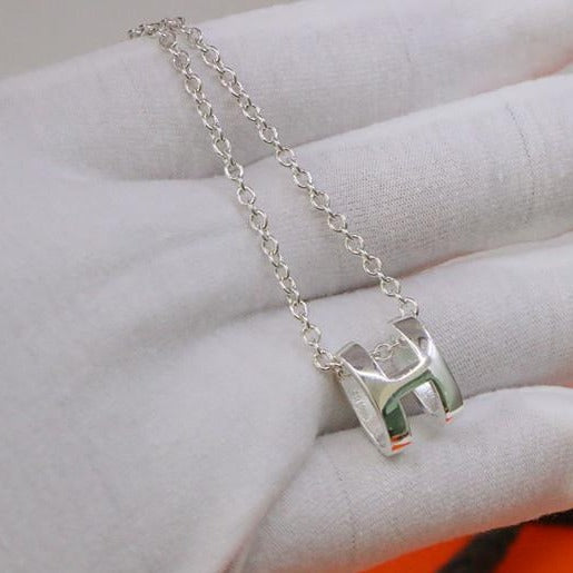 [Jewelicorn]HM NECKLACE H LETTER OVAL SERIES