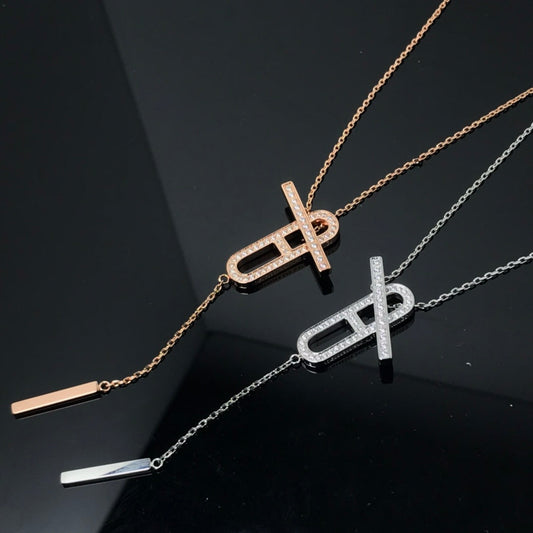 [Jewelicorn]HM NECKLACE PLATINUM ROSE GOLD DIAMOND