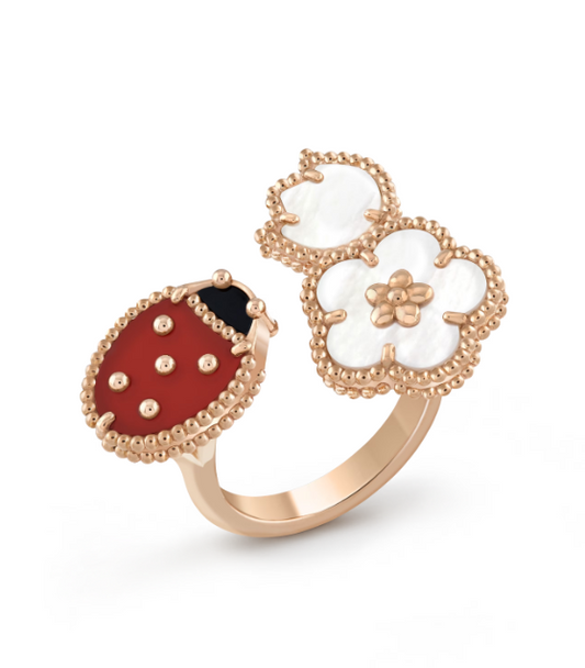 [Jewelicorn]LUCKY 3 MOTIF ROSE GOLD RING