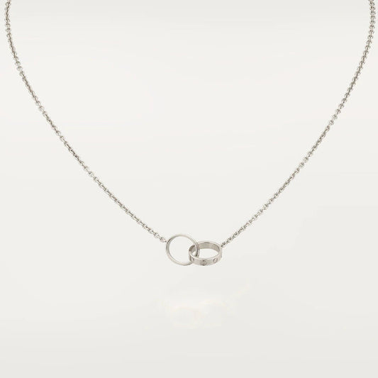 [Jewelicorn]LOVE NECKLACE PINK GOLD AND SILVER