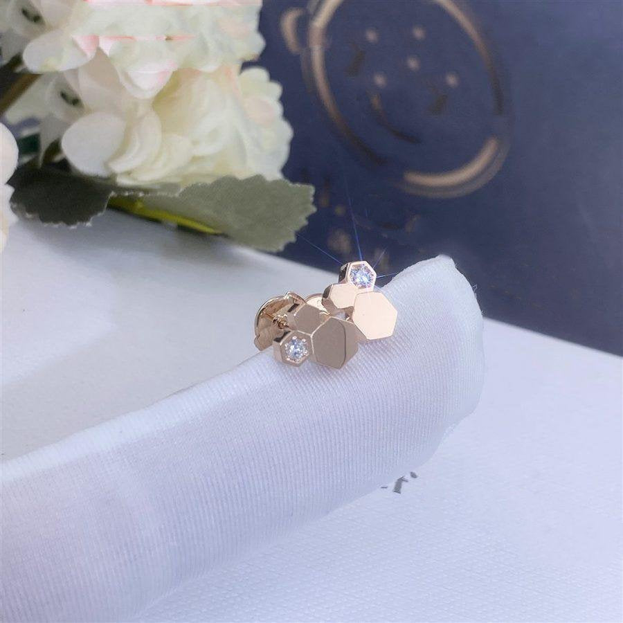 [Jewelicorn]BEE LOVE PINK GOLD DIAMOND EARRINGS