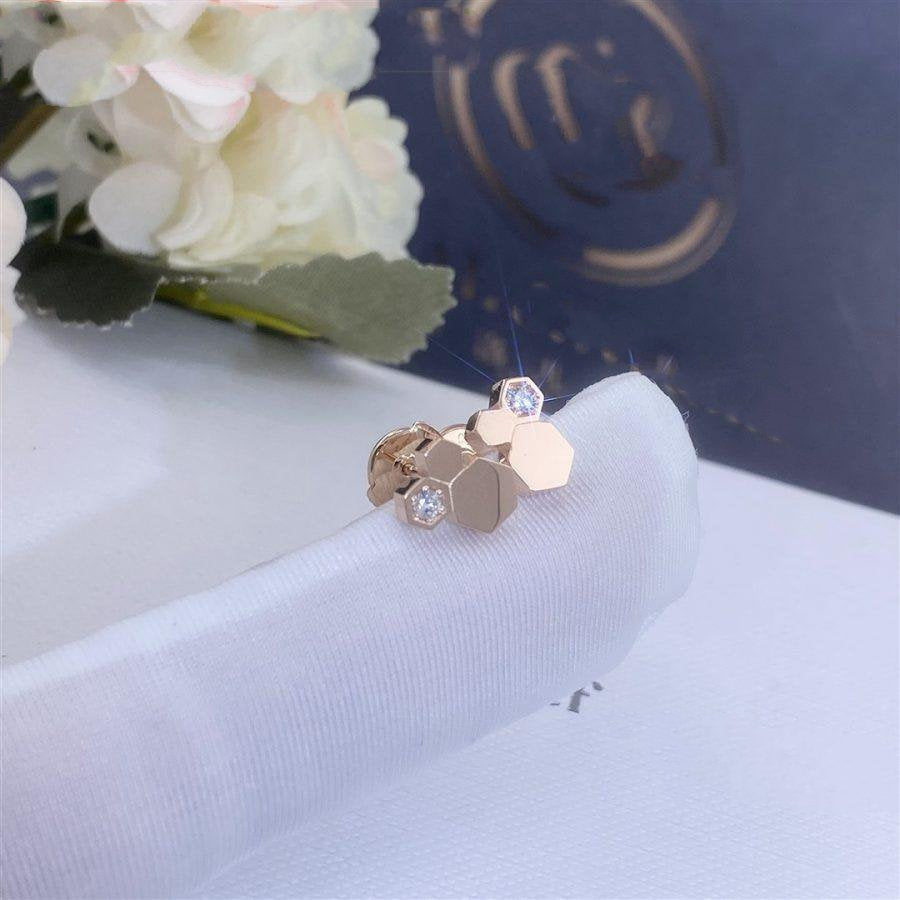 [Jewelicorn]BEE LOVE PINK GOLD DIAMOND EARRINGS