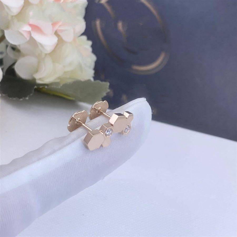 [Jewelicorn]BEE LOVE PINK GOLD DIAMOND EARRINGS