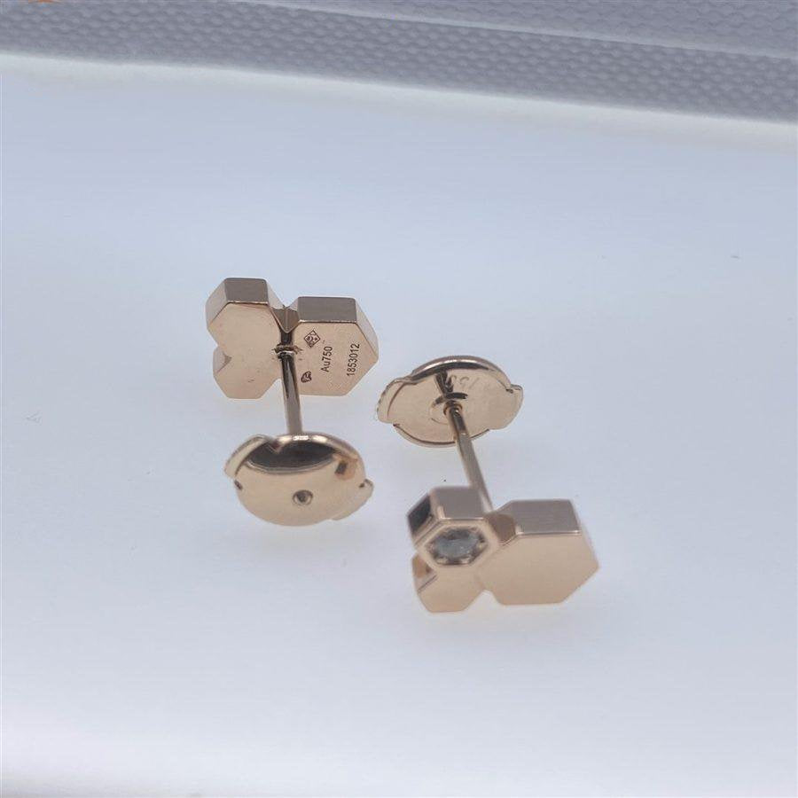 [Jewelicorn]BEE LOVE PINK GOLD DIAMOND EARRINGS