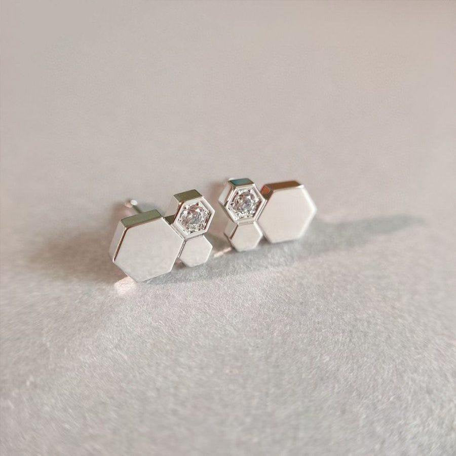 [Jewelicorn]BEE LOVE SILVER DIAMOND EARRINGS
