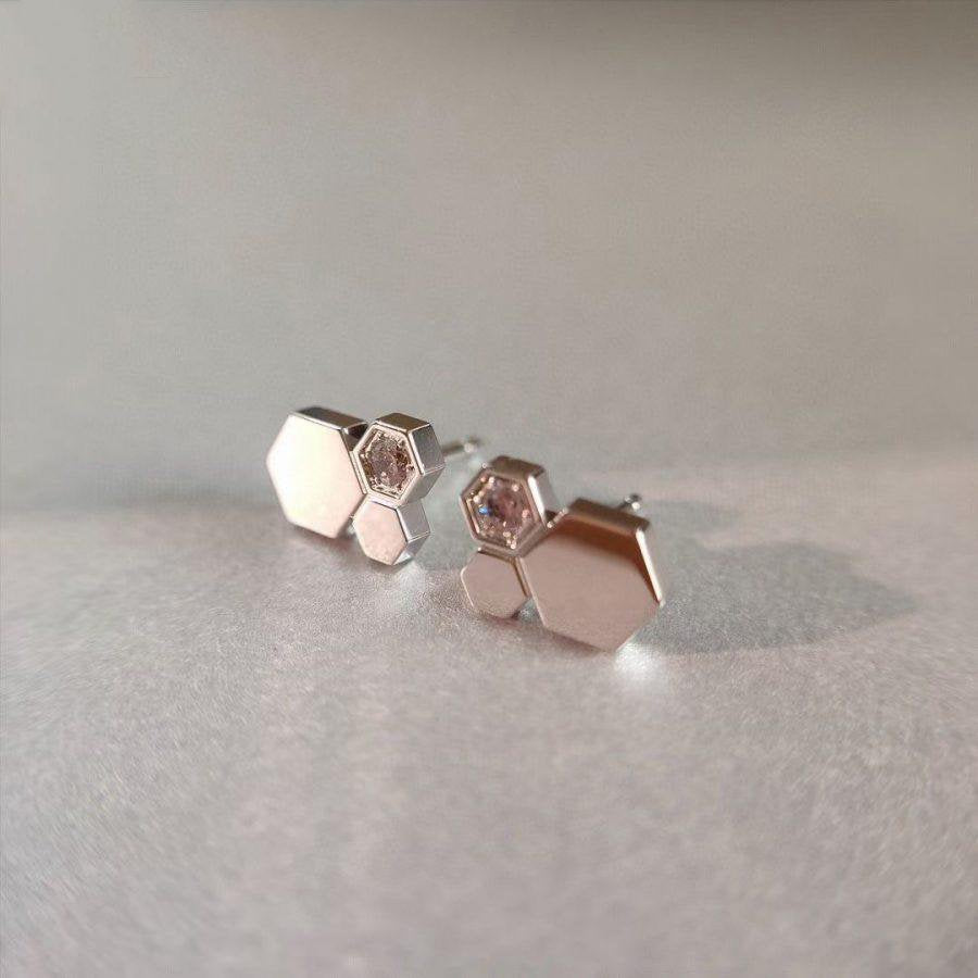 [Jewelicorn]BEE LOVE SILVER DIAMOND EARRINGS