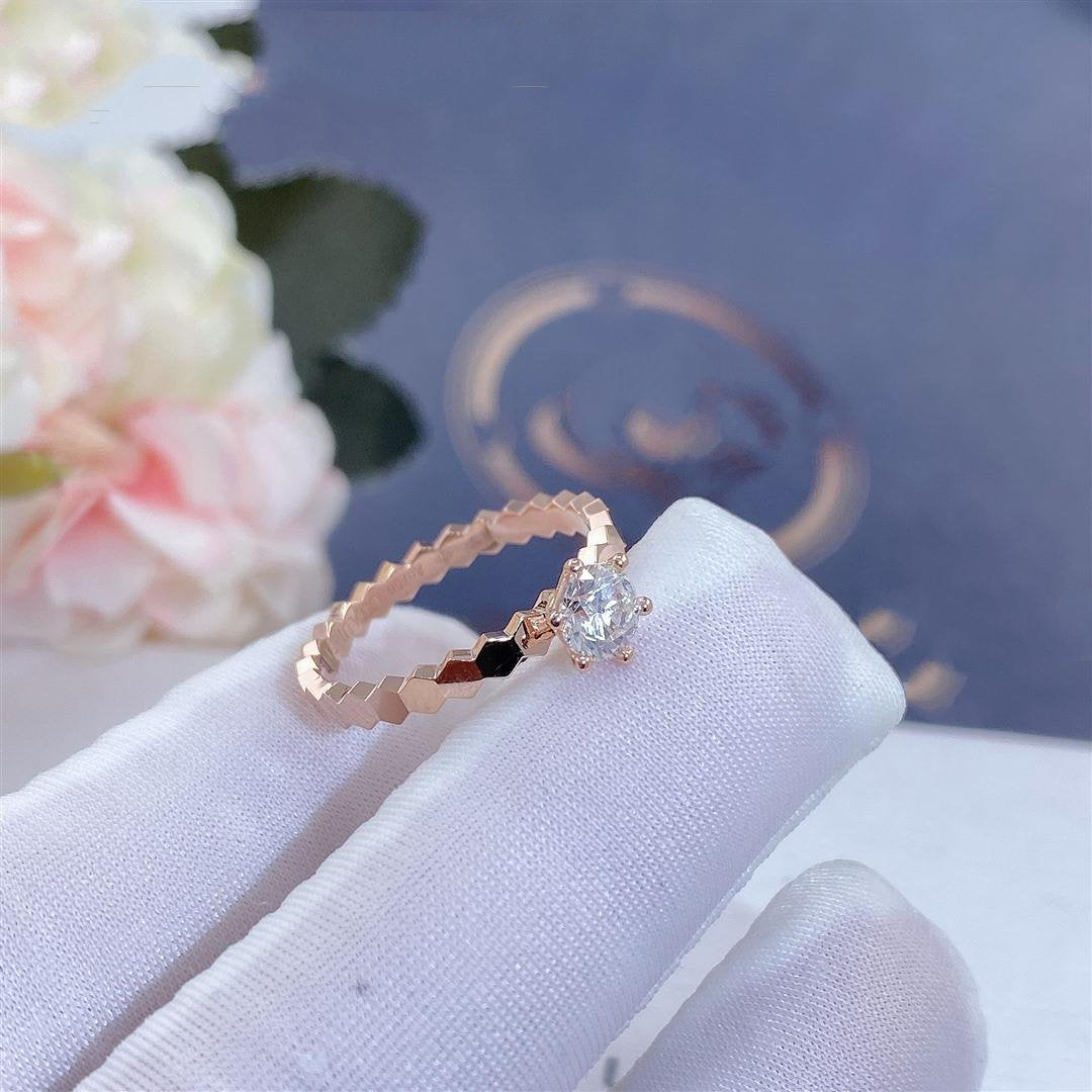 [Jewelicorn]BEE LOVE RING PINK GOLD 1 DIAMOND