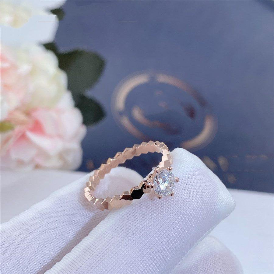 [Jewelicorn]BEE LOVE RING PINK GOLD 1 DIAMOND