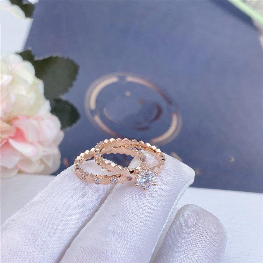 [Jewelicorn]BEE LOVE RING PINK GOLD 1 DIAMOND