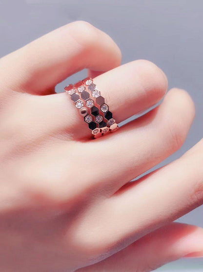 [Jewelicorn]BEE LOVE RING PINK GOLD DIAMOND