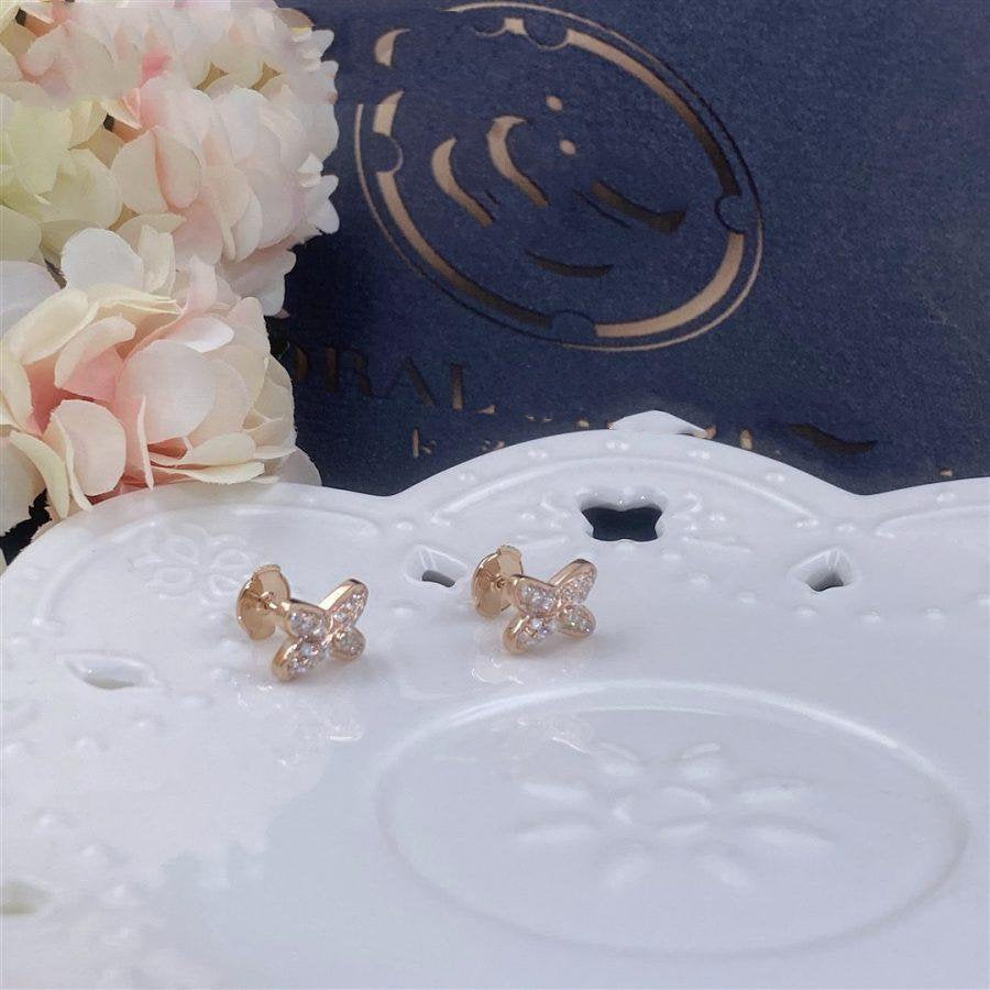 [Jewelicorn]JEUX DE PINK GOLD DIAMOND EARRINGS