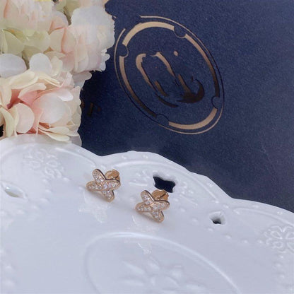 [Jewelicorn]JEUX DE PINK GOLD DIAMOND EARRINGS