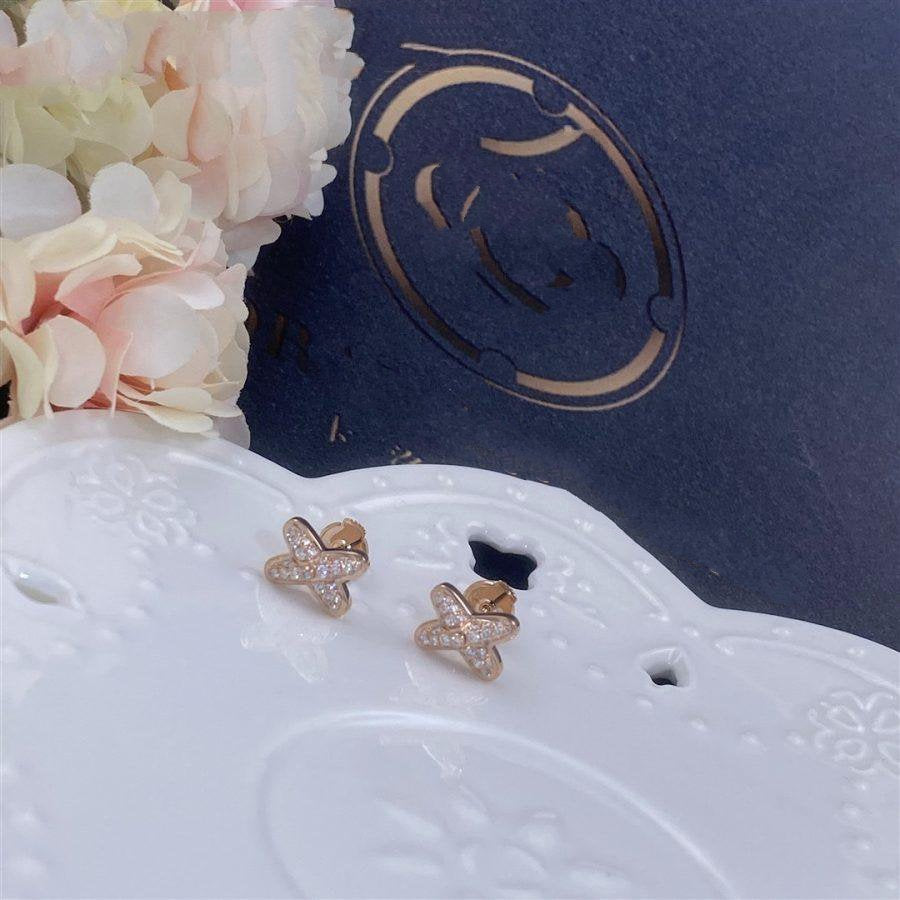 [Jewelicorn]JEUX DE PINK GOLD DIAMOND EARRINGS