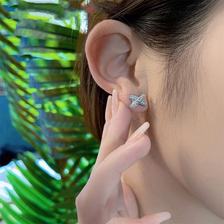 [Jewelicorn]JEUX DE SILVER DIAMOND EARRINGS