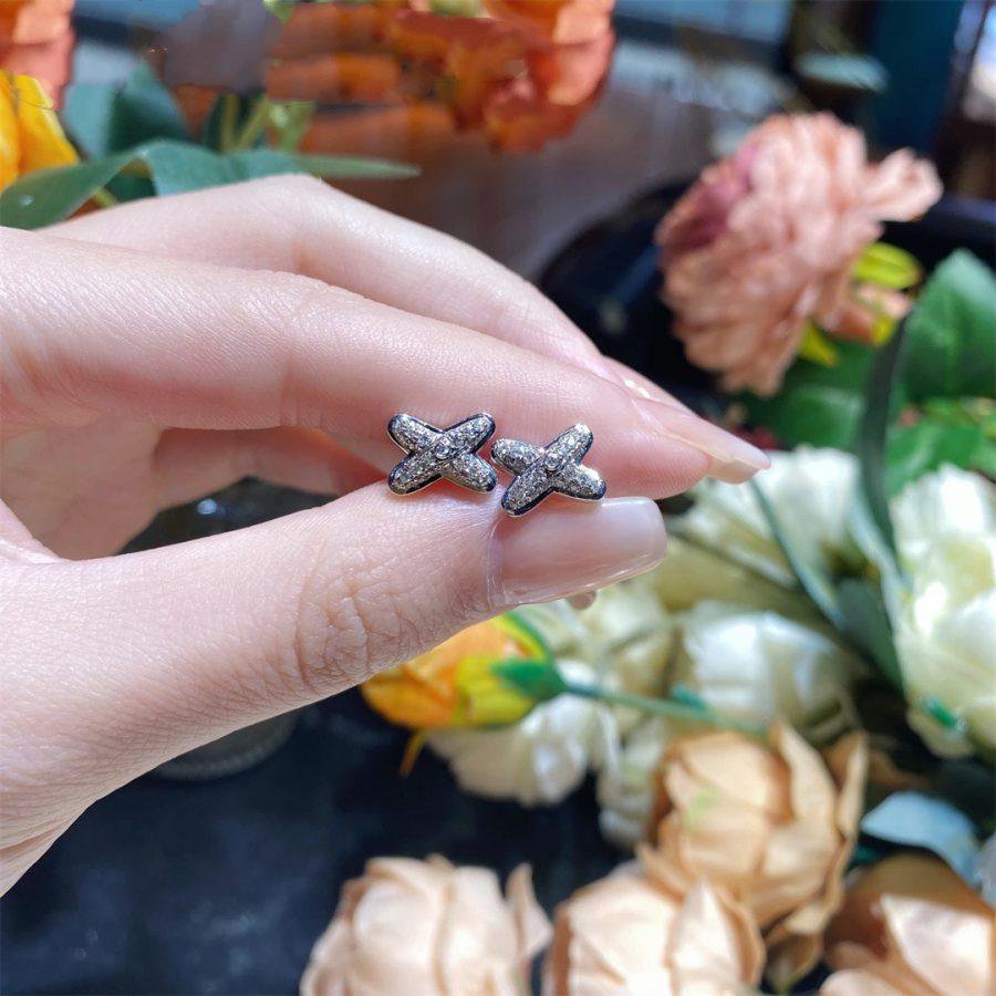 [Jewelicorn]JEUX DE SILVER DIAMOND EARRINGS