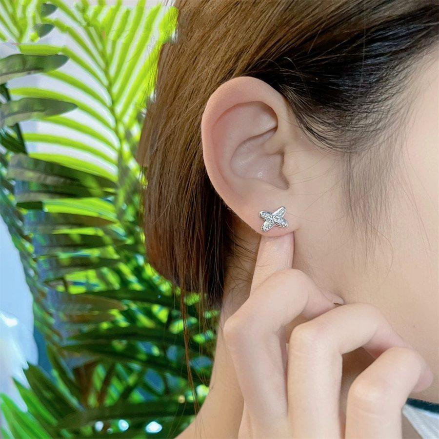 [Jewelicorn]JEUX DE SILVER DIAMOND EARRINGS