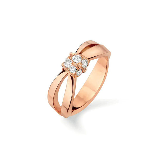 [Jewelicorn]LIENS RING PINK GOLD DIAMOND