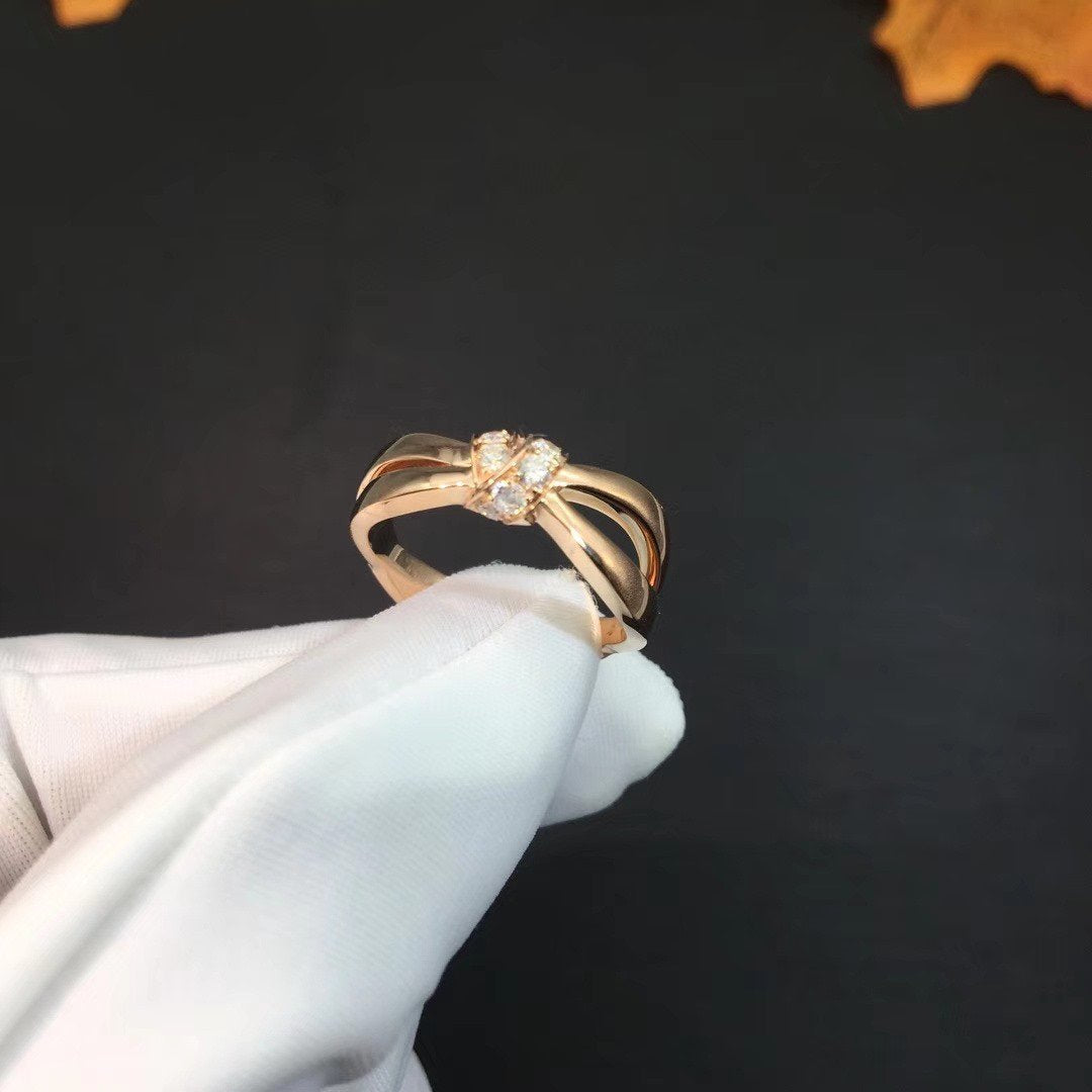 [Jewelicorn]LIENS RING PINK GOLD DIAMOND