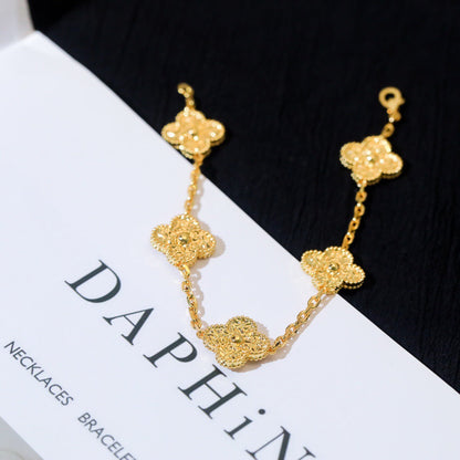 [Jewelicorn]CLOVER 5 MOTIFS BRONZING BRACELET
