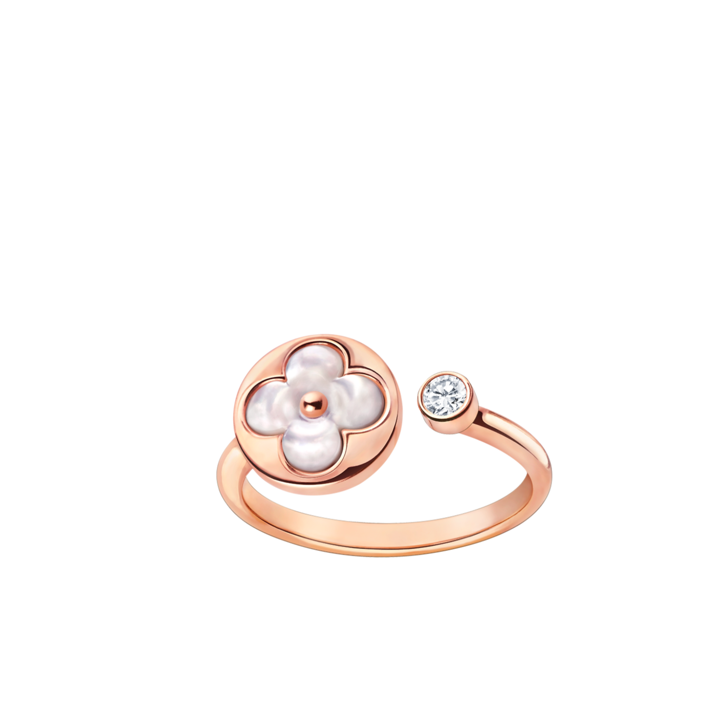 [Jewelicorn]SUN 1 DIAMOND PINK MOP RING