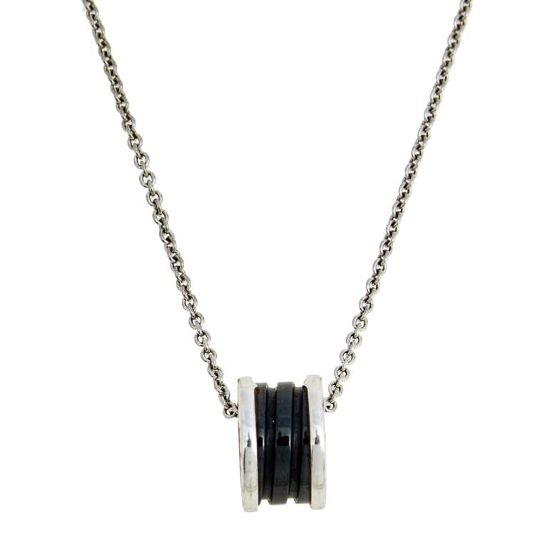 [Jewelicorn]ZERO 1 BLACK CERAMIC SILVER NECKLACE