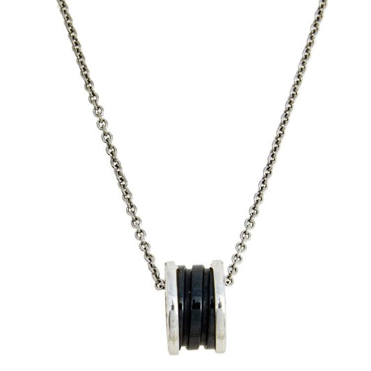 [Jewelicorn]ZERO 1 BLACK CERAMIC SILVER NECKLACE