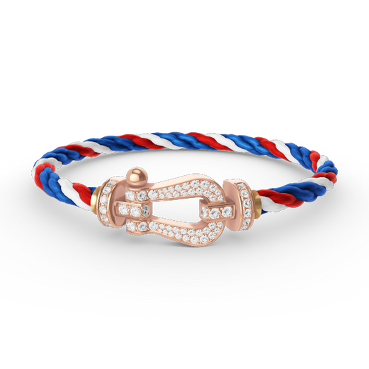 [Jewelicorn]FORCE LARGE HORSESHOE FULL DIAMOND BRACELET ROSE GOLD