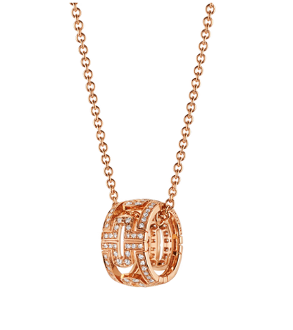 [Jewelicorn]PARENTESI NECKLACE PINK GOLD DIAMOND