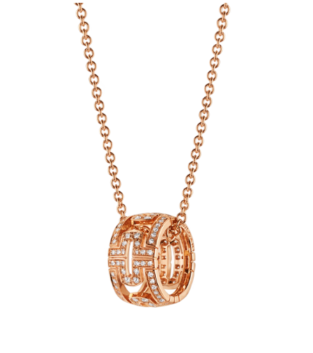 [Jewelicorn]PARENTESI NECKLACE PINK GOLD DIAMOND