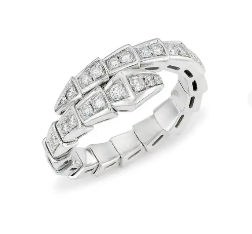 [Jewelicorn]SERPENTI RING SILVER DIAMOND PAVED 4MM